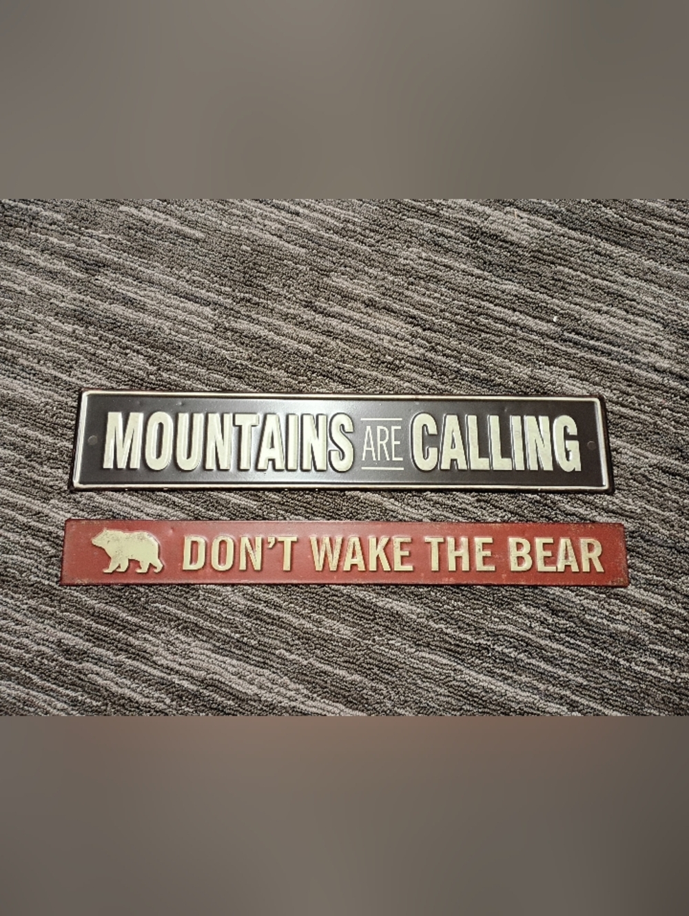 Hobby Lobby Metal Signs Set Of 2
